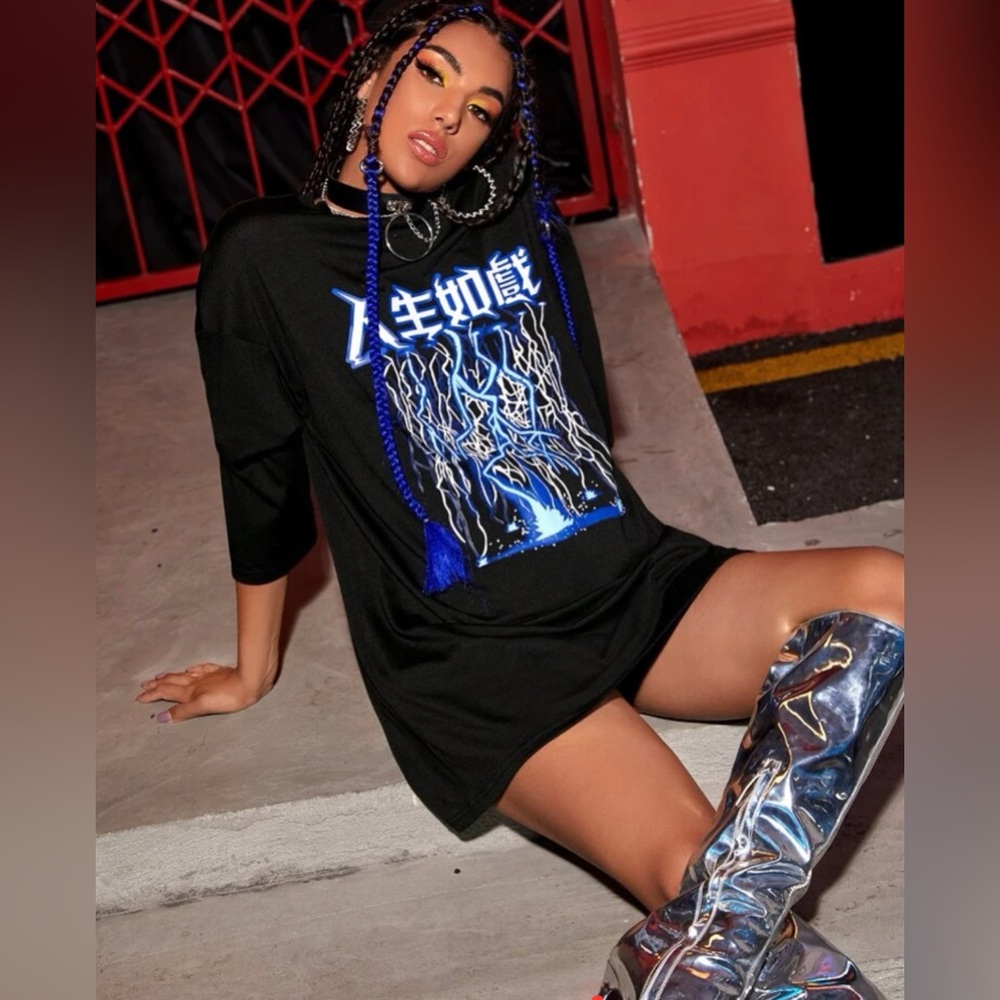 Long sleeve oversized shirt